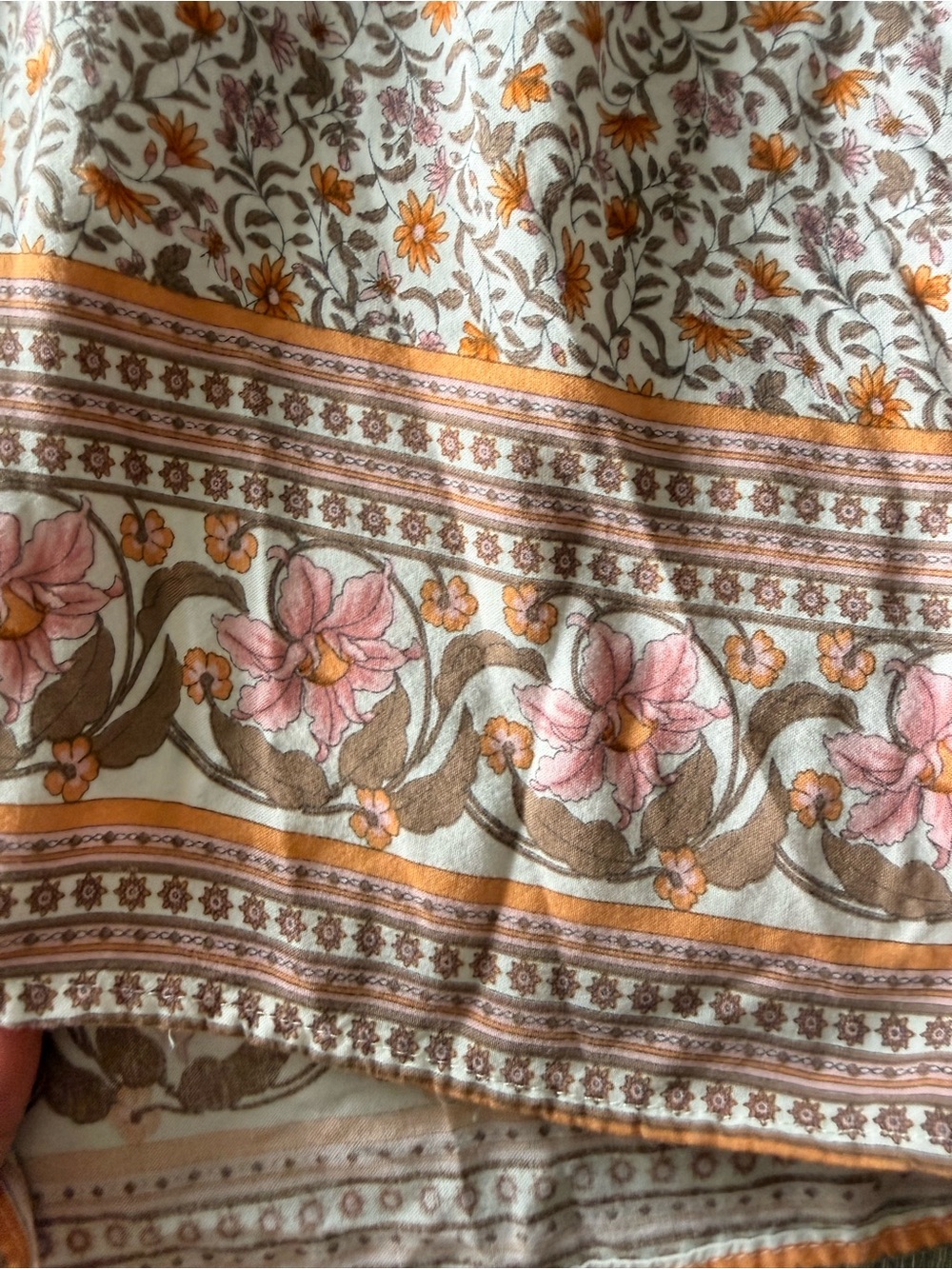 Women’s Romper Boho Floral Cottagecore Mauve Size S - Picture 5 of 7